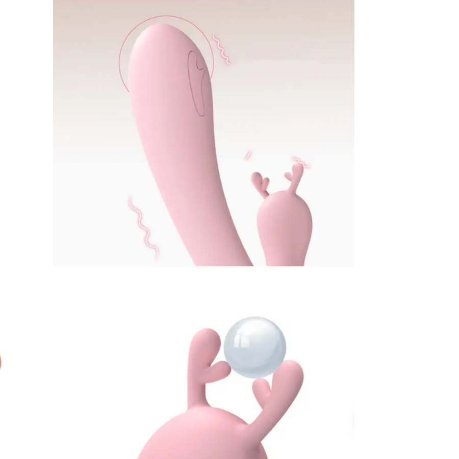 Vibrador Doble Estimulacion Clitorial + Punto G 10 Modos De Vibracion (Clitoris)